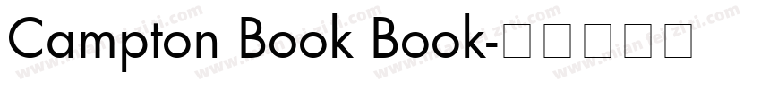Campton Book Book字体转换